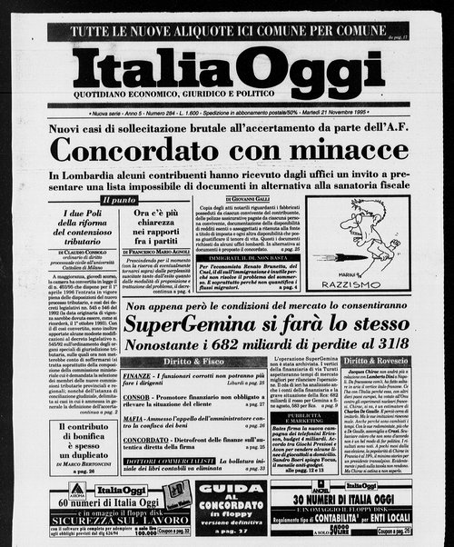 Italia oggi : quotidiano di economia finanza e politica